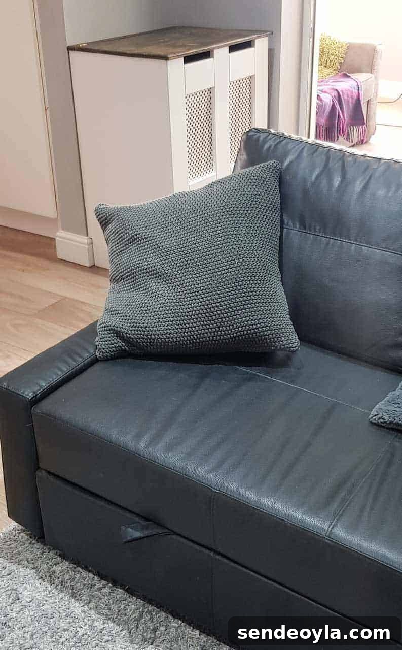 Stop Sofa Cushions Sliding with Velcro Tape 4 anti slip couch cushion
