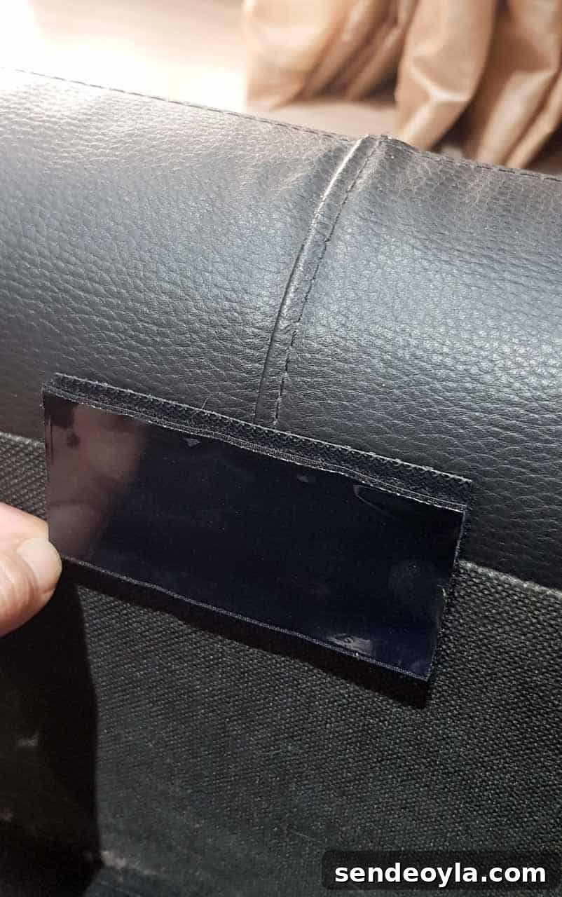 Stop Sofa Cushions Sliding with Velcro Tape 8 loop section of velcro applied to hook strap