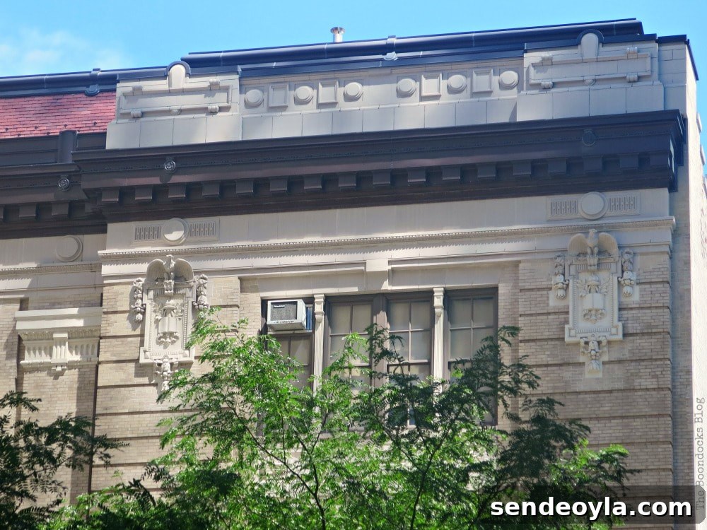 Heavily ornamented building in Hudson Square, A monumental Surprise at Hudson Square in New York, www.theboondocksblog.com