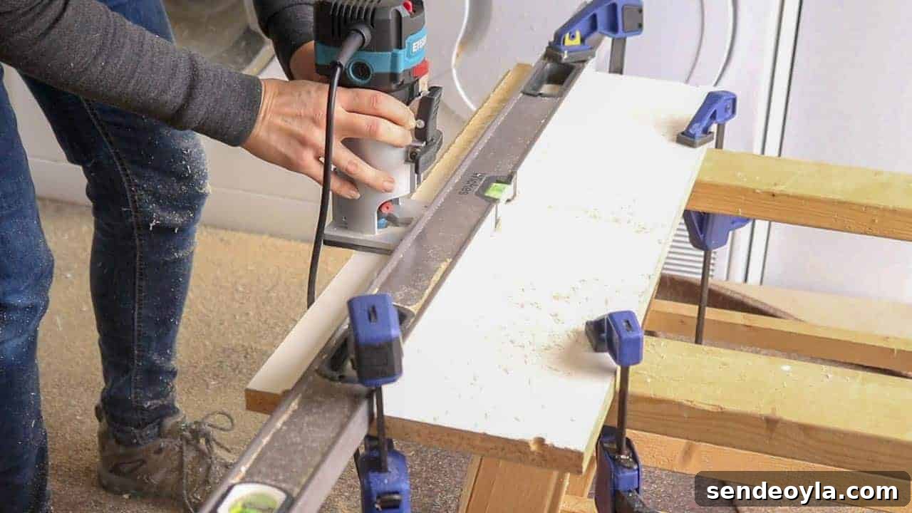 routering a rebate trim