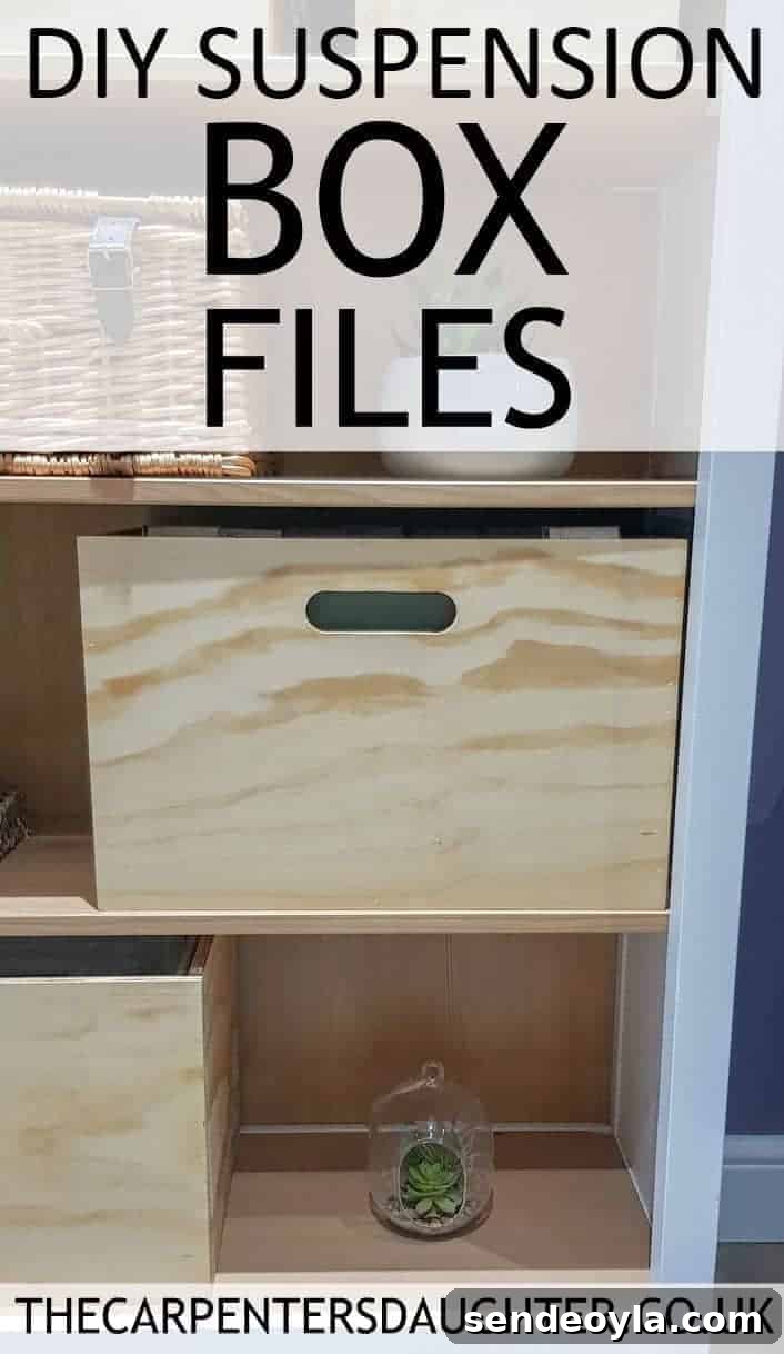 how to make wooden suspension box files using plywood.