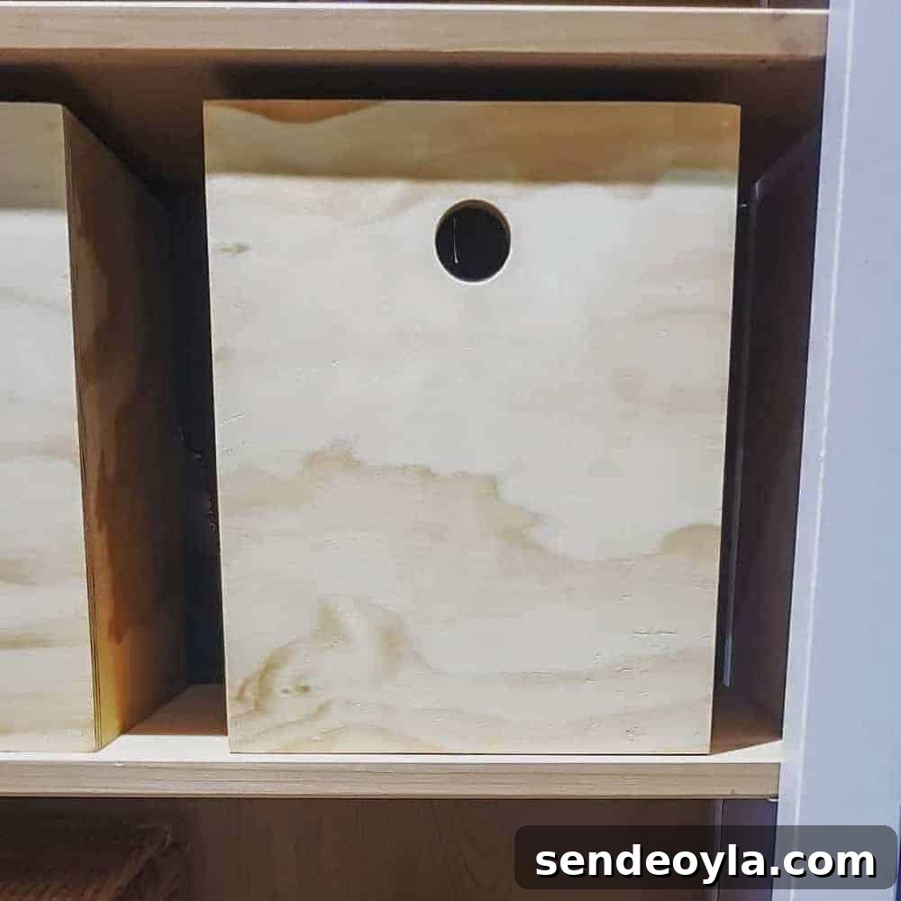 plywood storage boxes