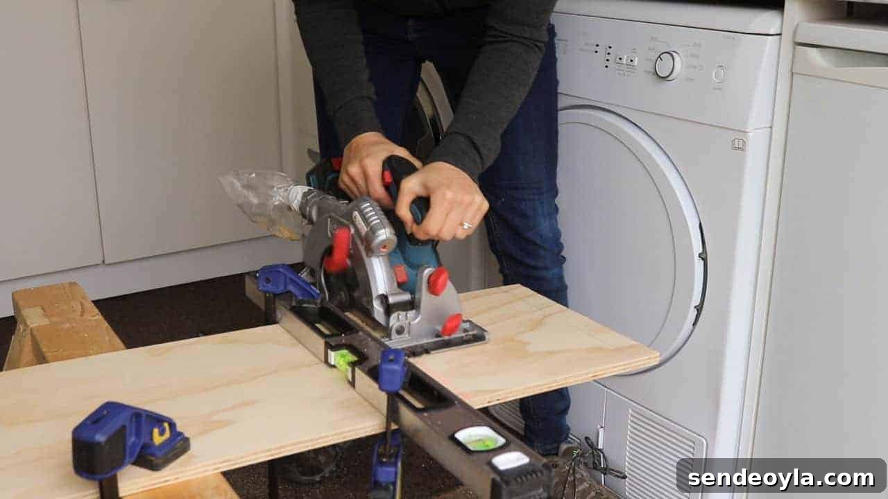 cutting plywood in to sections for suspension box file
