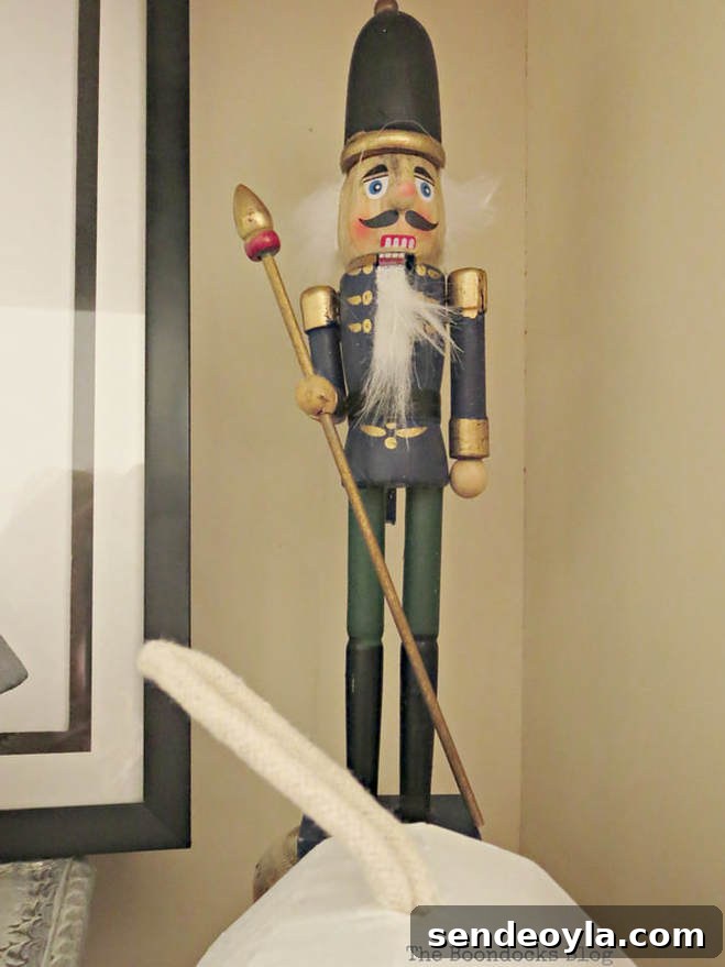 Upcycle Old Decor into Bright Christmas Vignettes 15 The Nutcracker, How to Reuse Old Decor to Make Bright Christmas Vignettes www.theboondocksblog.com