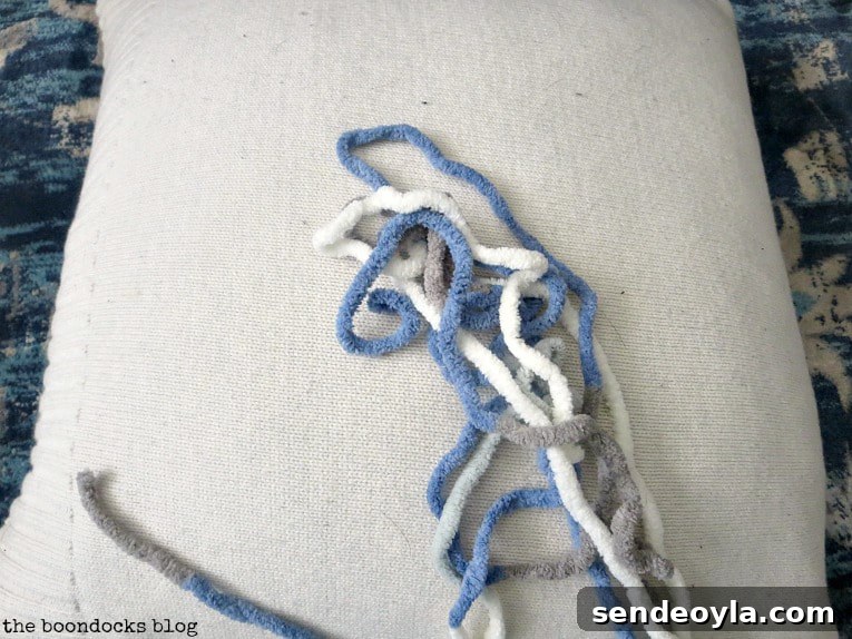 DIY Throw Pillows from Fabric Scraps: 5 Creative Ideas 9 pillow made from a sweater, How to Make Easy Pillows out of Fabric Remnants 5 ways www.theboondocksblog.com