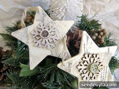 Rustic star ornament