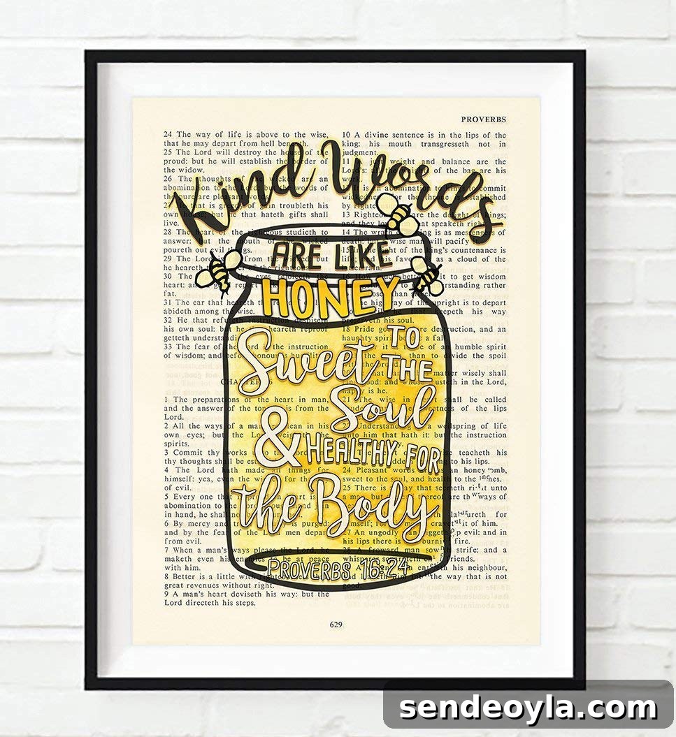 Home decor poster with Bible Verse, Ten Amazing Hand-Made Gifts for $10 and Under www.theboondocksblog.com