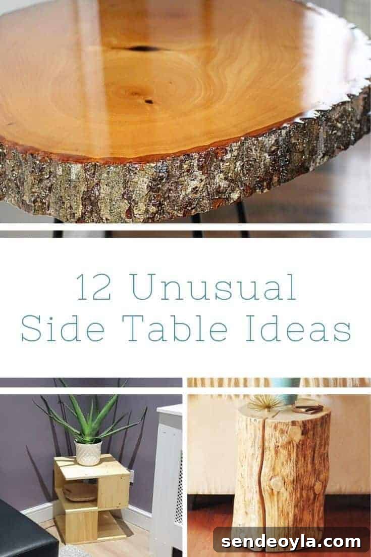 12 unusual side table ideas