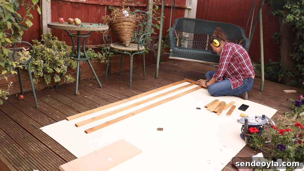 How to Build and Install a Wooden Trellis 12 making rectangular wooden trellis