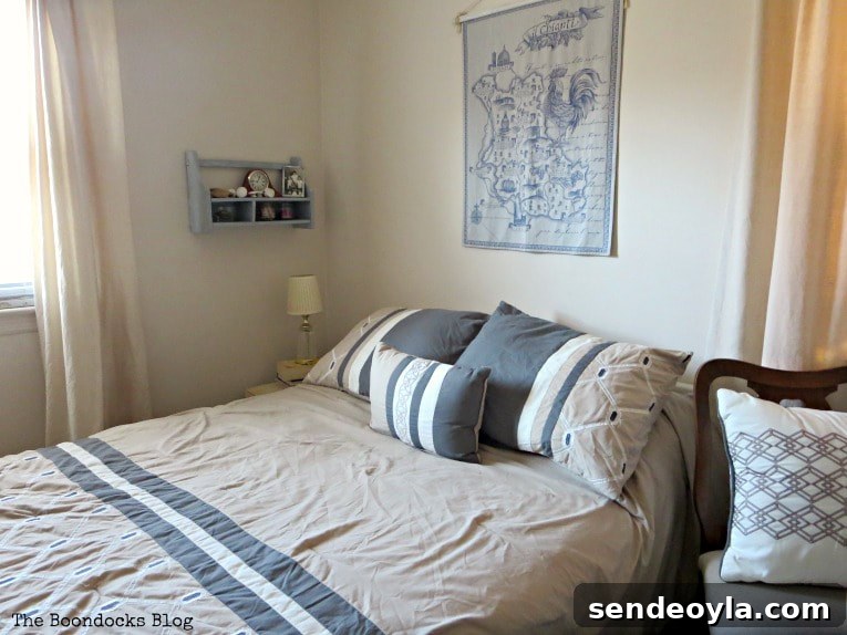 How to Create a Calm Bedroom: Serene Decor Ideas 3 Sleeping area of the bedroom, How to Create a Calm Look for a Bedroom www.theboondocksblog.com
