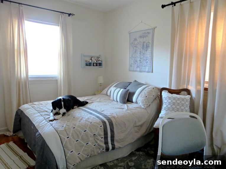 How to Create a Calm Bedroom: Serene Decor Ideas 12 bed and resting area, How to Create a Calm Look for a Bedroom www.theboondocksblog.com