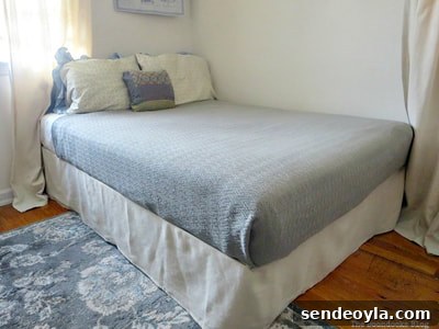 How to Create a Calm Bedroom: Serene Decor Ideas 19 No Sew Bed Skirt