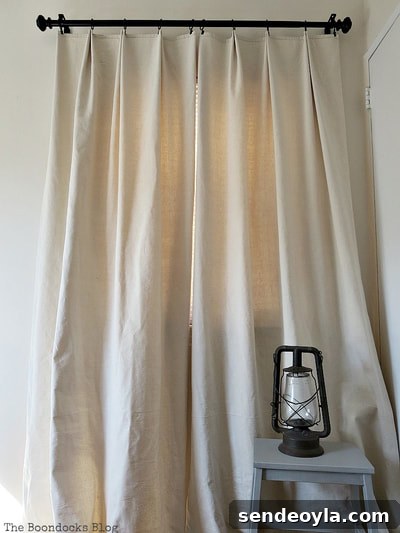 How to Create a Calm Bedroom: Serene Decor Ideas 20 Drop cloth curtains