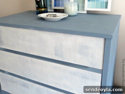 How to Create a Calm Bedroom: Serene Decor Ideas 21 MCM dresser in slate and white