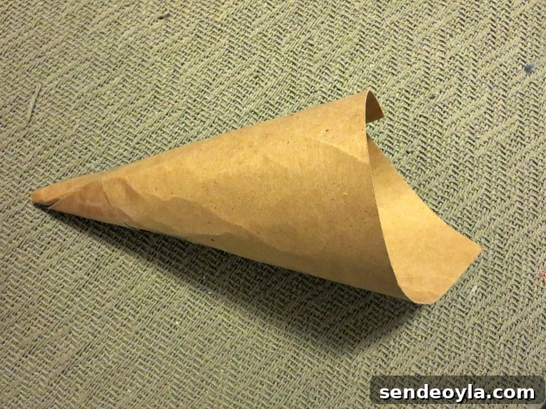 DIY Gnome Making Mistakes to Avoid 14 Twisting a piece of cardboard into a cone shape