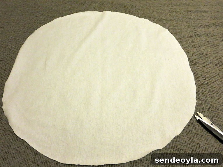 DIY Gnome Making Mistakes to Avoid 7 circle cut from cotton t-shirt