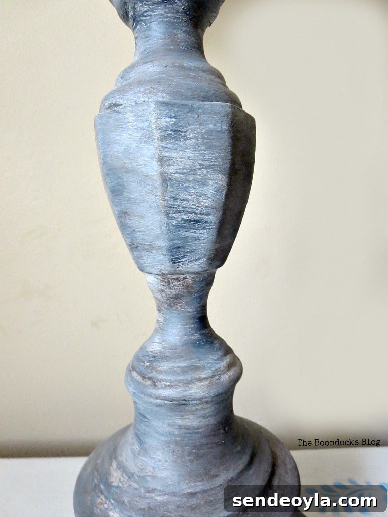 Turn a Lamp Base Into Faux Stone with Paint 11 Painted metal to look like stone,