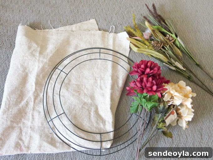 DIY Dollar Store Fall Wreath: Step-by-Step Guide 3 img 599 2