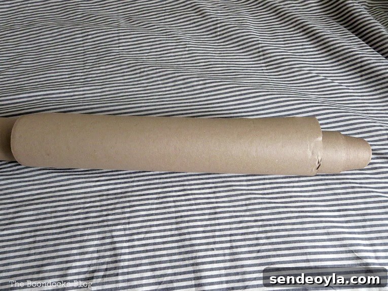 DIY Cardboard Paper Organizer for Your Desk 6 A roll of kraft paper.