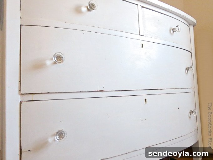 How to Make Furniture Shine with Crystal Dresser Knobs 5 Dresser with glass knobs, How to Make your Dresser Sparkle with Age www.theboondocksblog.com
