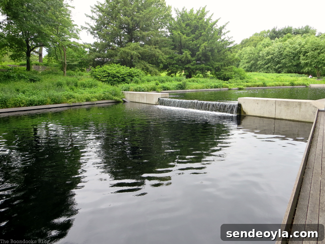 waterfall in pond, The Greatest Botanical Garden in the World