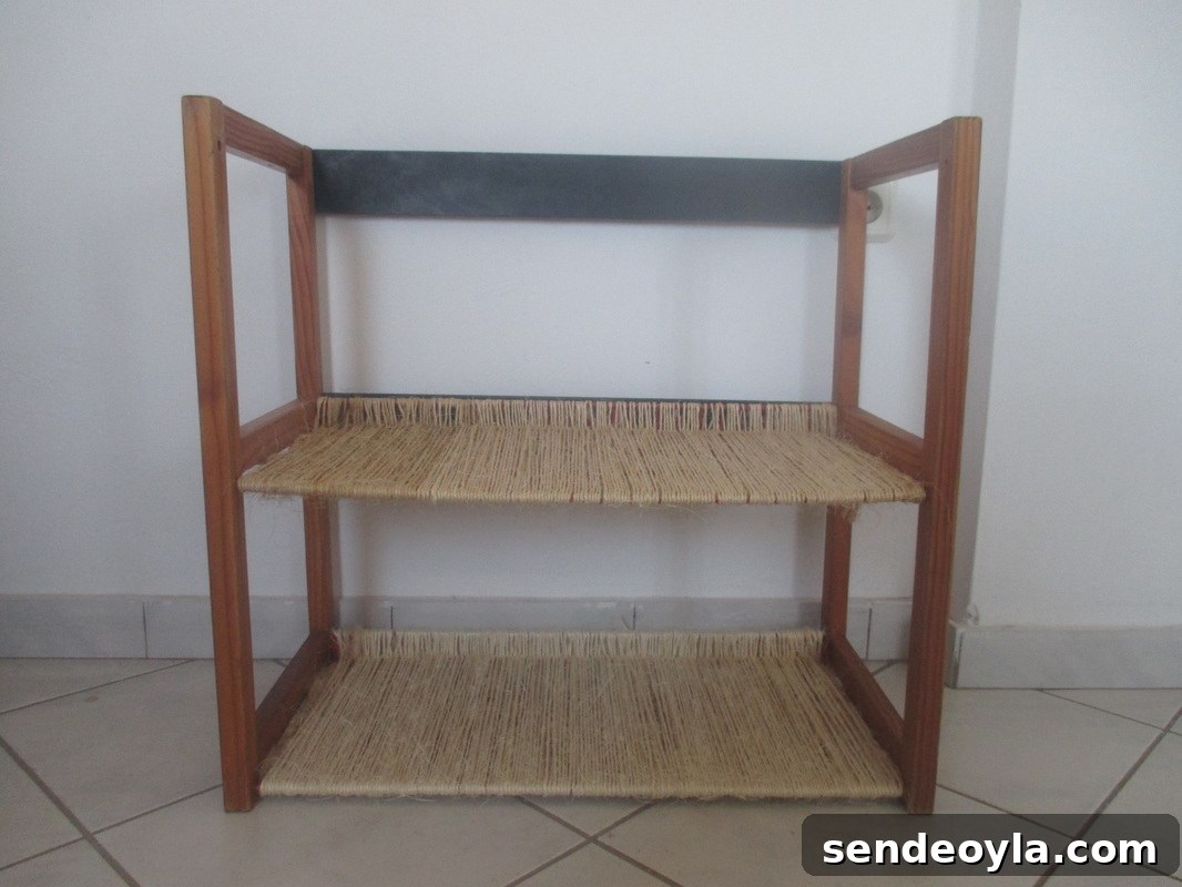 finished upcycled storage unit