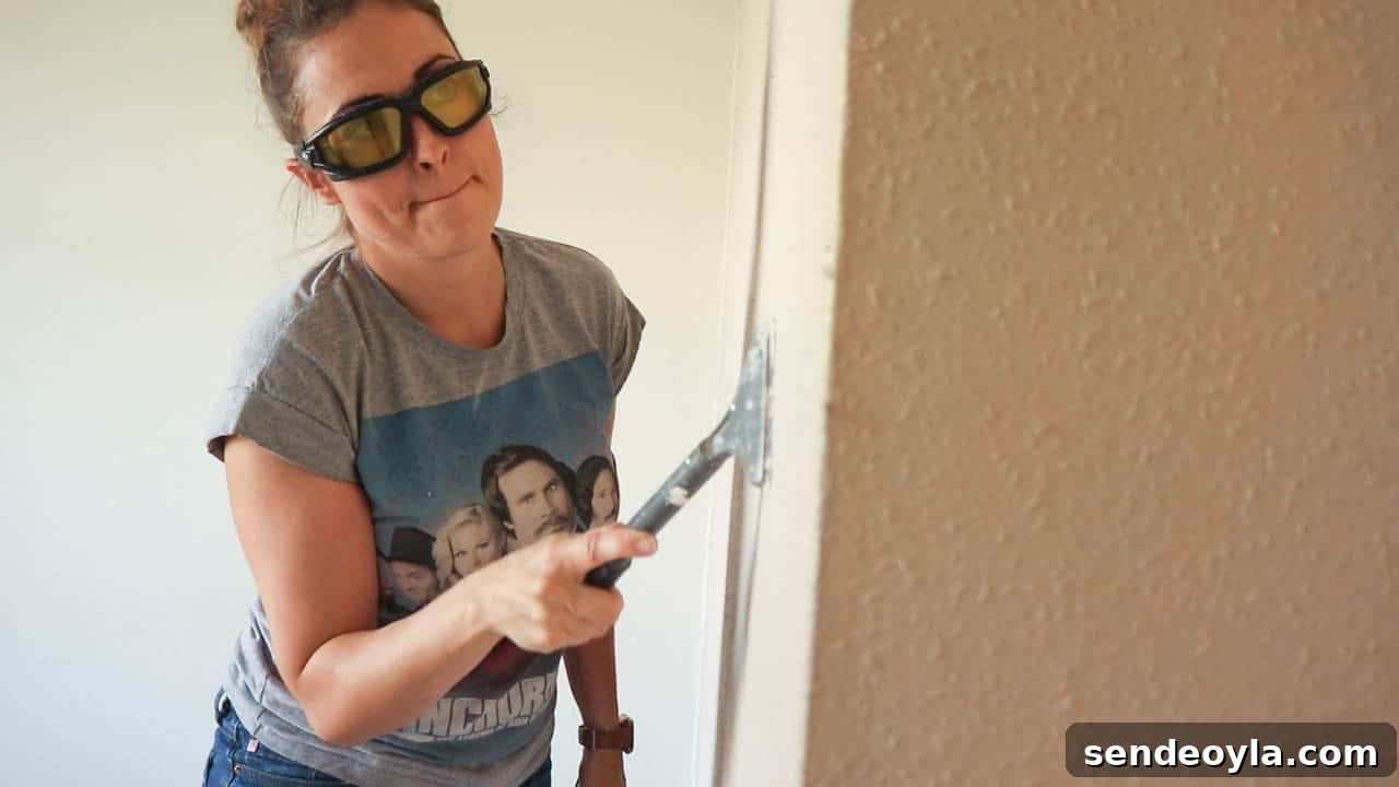 How to Use a Wallpaper Stripper to Remove Old Wallpaper 6 scoring wallpaper