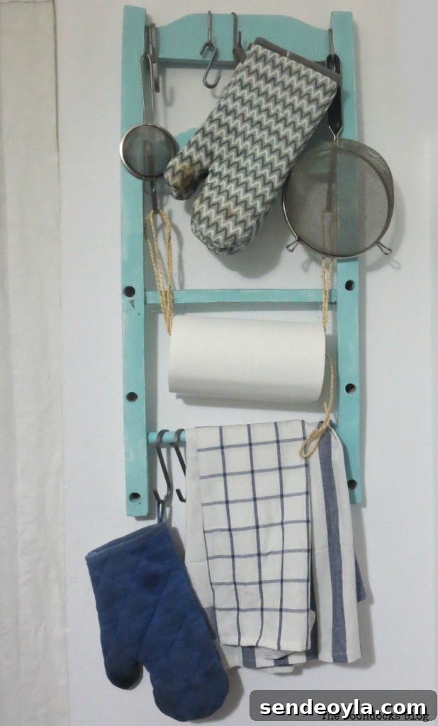 Transform Vintage Book Trough into Stylish Decor 10 Chair Back Kitchen Organizer