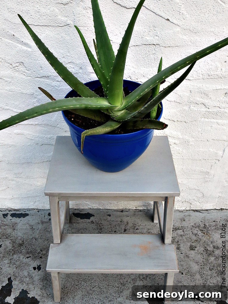 Transform Vintage Book Trough into Stylish Decor 11 IKEA Step Stool Makeover