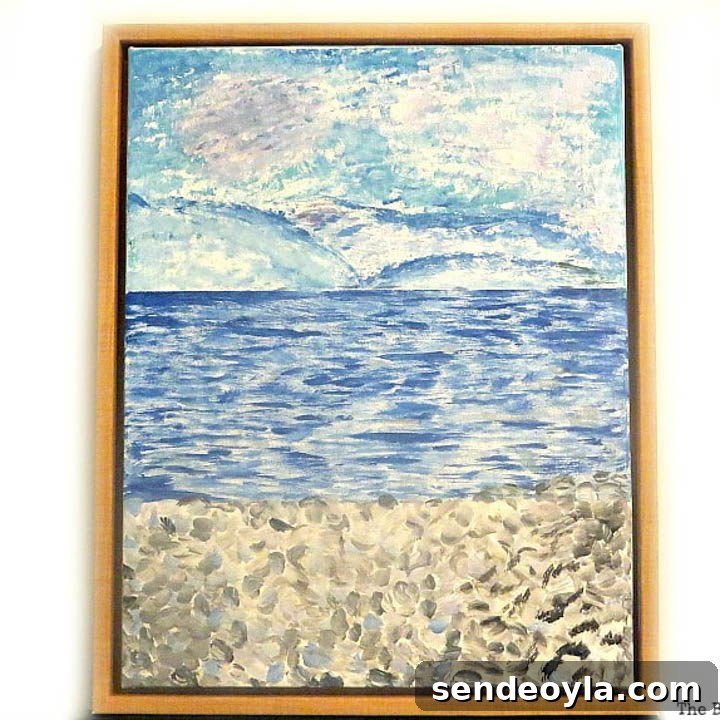 Coastal Wall Art Made from Repurposed Beach Finds 23 Handpainted beach-themed art