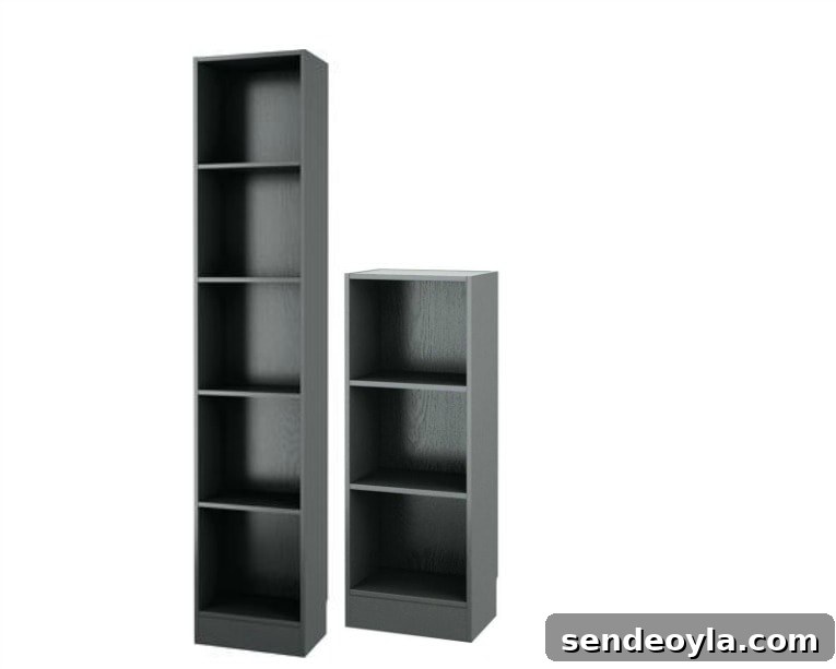 How to Use a Mood Board to Improve Your DIY Projects 8 black bookcases