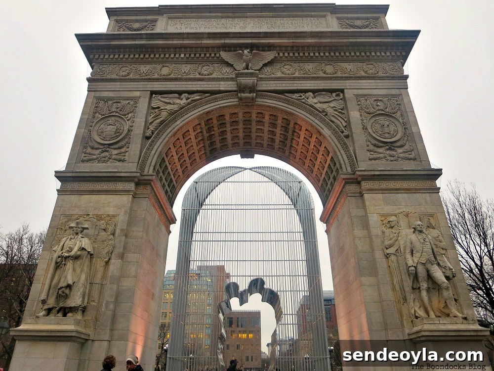 Explore Greenwich Village: Iconic Sights and Hidden Gems 19 Arch looking south, Interesting things to see in Greenwich Village