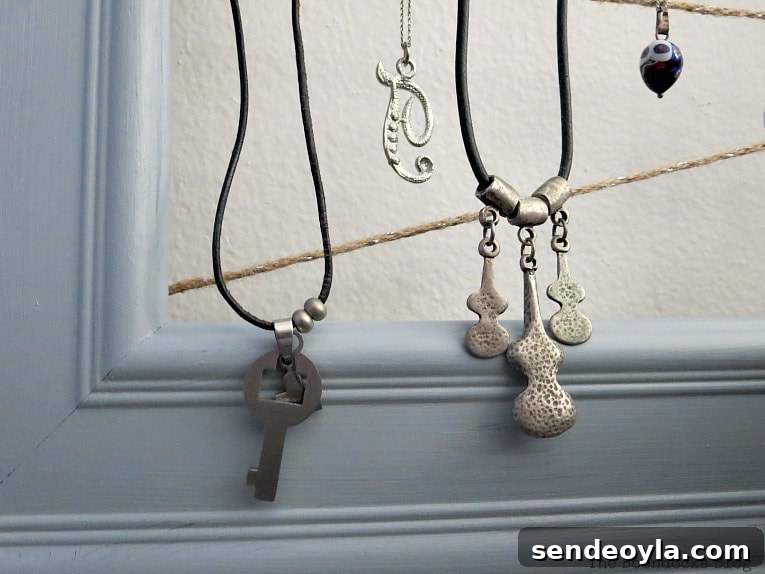 Another view of the jewelry organizer
