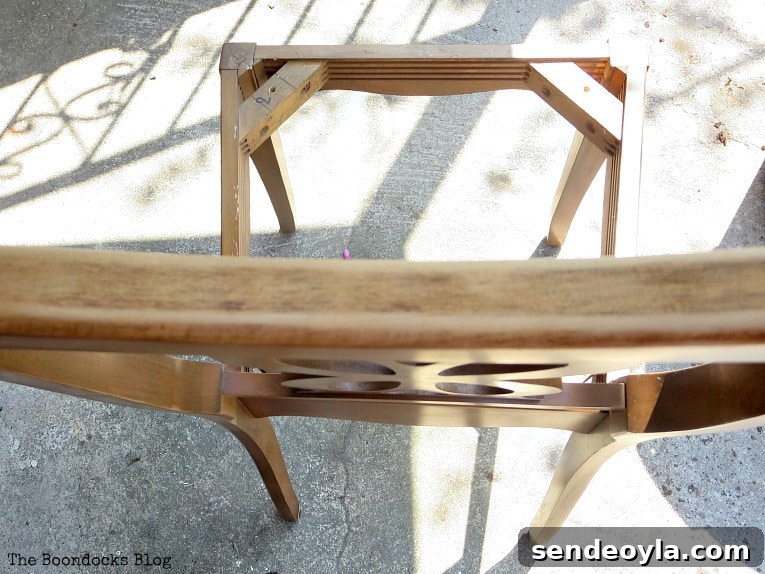 DIY: Turn One Chair Into Two Distinct Makeovers 4 Sanding the chair, How to Get Two Unique Makeovers from One Chair www.theboondocksblog.com