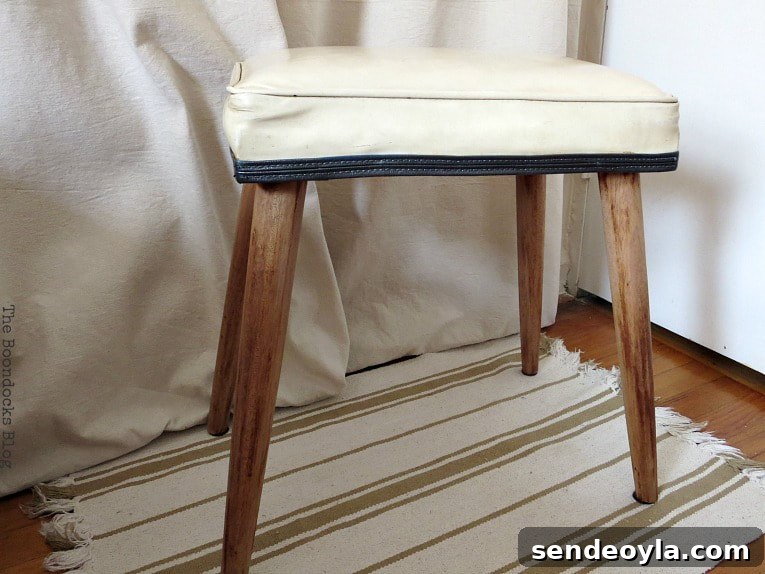 DIY Wooden Stool Makeover: Transform It Into a Chic Seat 9 The finished small bench