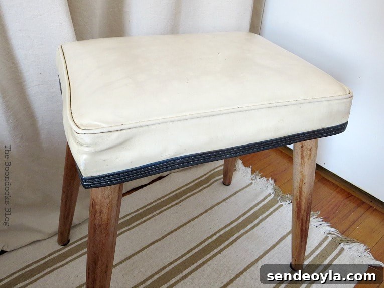 DIY Wooden Stool Makeover: Transform It Into a Chic Seat 10 The finished small bench
