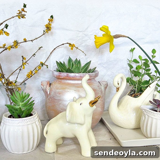 DIY Upcycled Planters from Household Items 2 Repurposed planters from household items