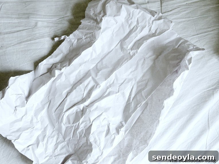 Packing paper.