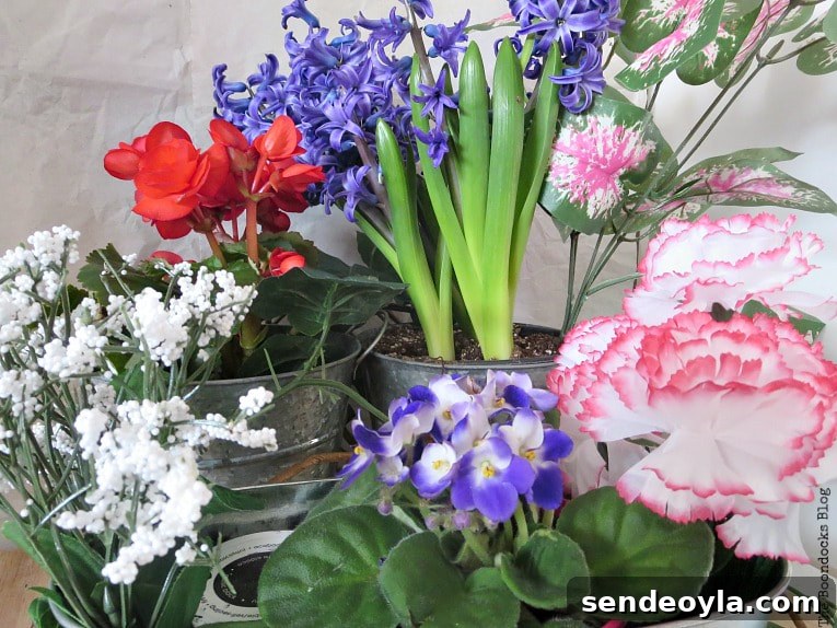 How to Look Like You Have a Green Thumb with a Planter Box 10 Adding faux flowers to the planter boxes