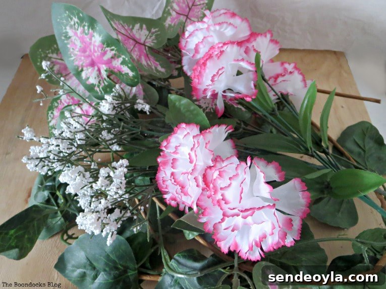 How to Look Like You Have a Green Thumb with a Planter Box 4 Faux flowers and plants