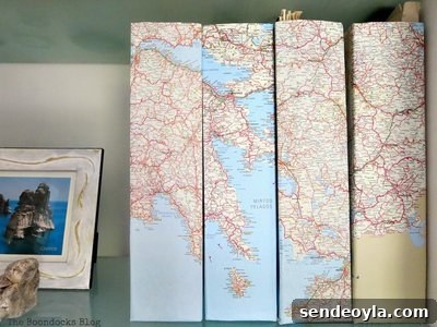 DIY Laid-Back Coffee Bar Station: Create a Playful Home Nook 15 map covered magazine files