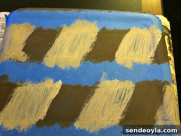 DIY Laid-Back Coffee Bar Station: Create a Playful Home Nook 6 Painting the glass tray.