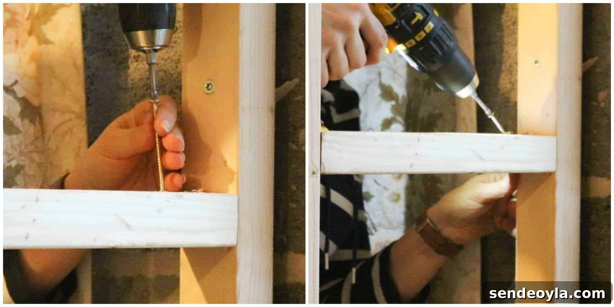 How to Build a Partition Wall: Step-by-Step DIY Guide 16 Alternative pocket hole by screwing at an angle through thick structural c16 timber