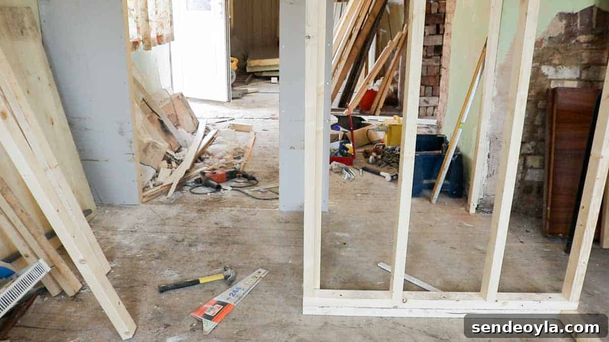 How to Build a Partition Wall: Step-by-Step DIY Guide 5 Getting started with a studded wall