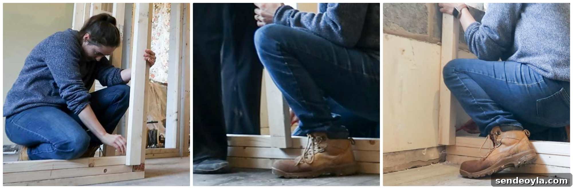 How to Build a Partition Wall: Step-by-Step DIY Guide 7 Marking battens for partition wall