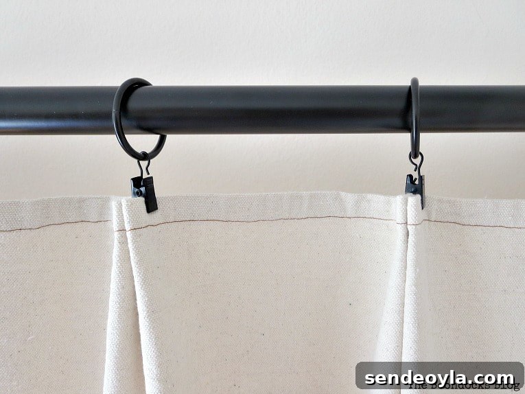 DIY Pleated Drop Cloth Curtains: Step-by-Step Guide 9 Close-up of drop cloth weave