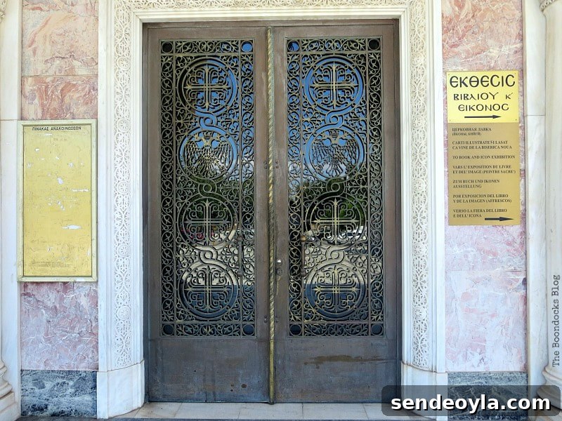 Saint Andrew's Cathedral: History, Architecture and Highlights 8 Detail work of doors at St. Andrew's Cathedral, Patra Greece