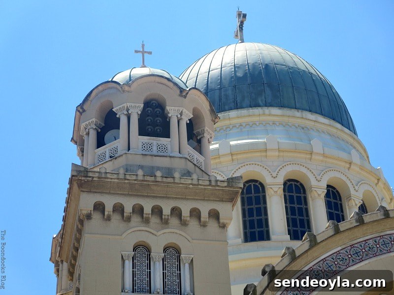 The domes of St. Andrew's Cathedral, Patra Greece