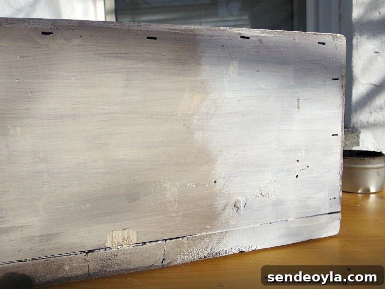 Sealing the chippiness with Decorative Wax