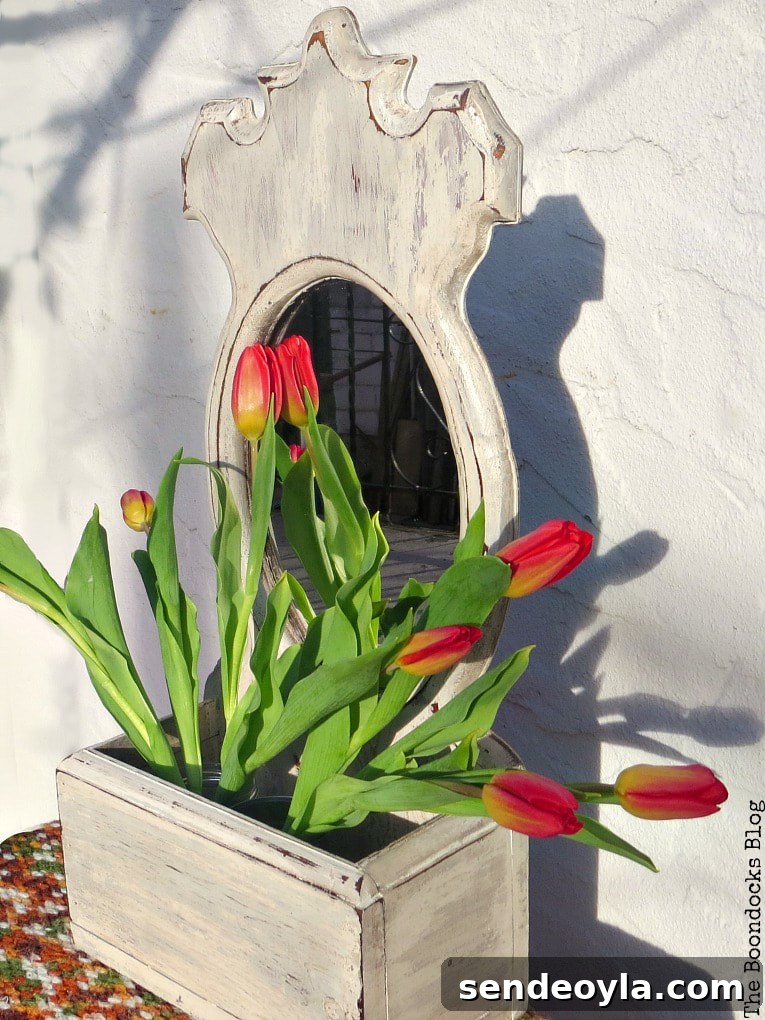 A mirror makeover using Old Fashioned Milk Paint and decorative Wax